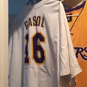 Pau Gasol-T Shirt Ariza Jersey Laker Pullover